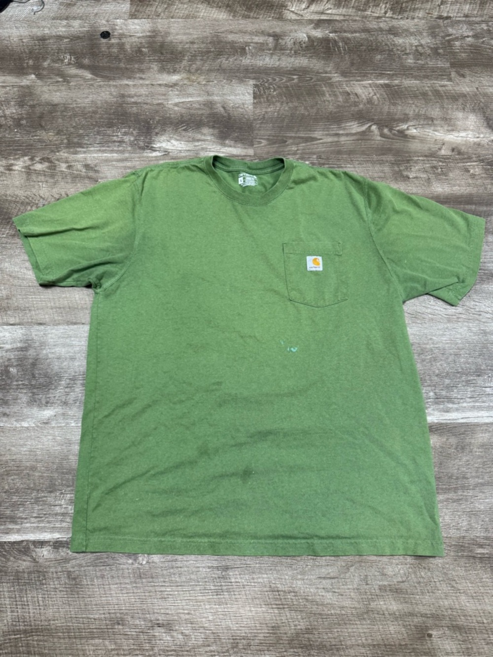 Carhartt Green Loose Fit Pocket T-Shirt Size XL